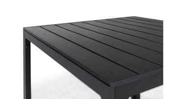 Tunis Bord 90x90 cm - Svart/Svart - Hagemøbler - Hagebord - Spisebord ute