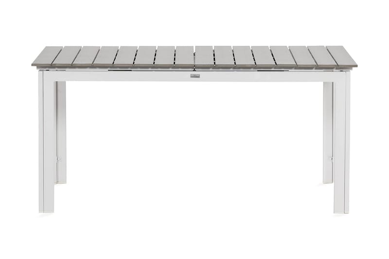 Tunis Forlengningsbart Spisebord 152-200x90 cm - Hvit/Grå - Hagemøbler - Hagebord - Spisebord ute