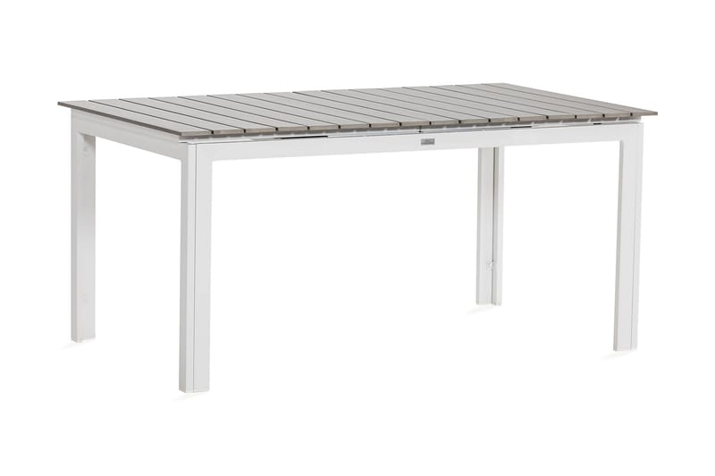 Tunis Forlengningsbart Spisebord 152-200x90 cm - Hvit/Grå - Spisebord ute