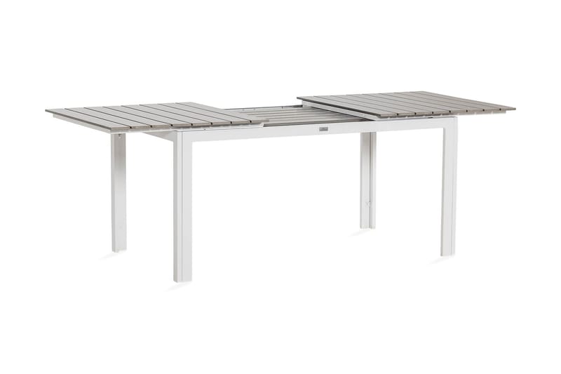 Tunis Forlengningsbart Spisebord 152-200x90 cm - Hvit/Grå - Spisebord ute