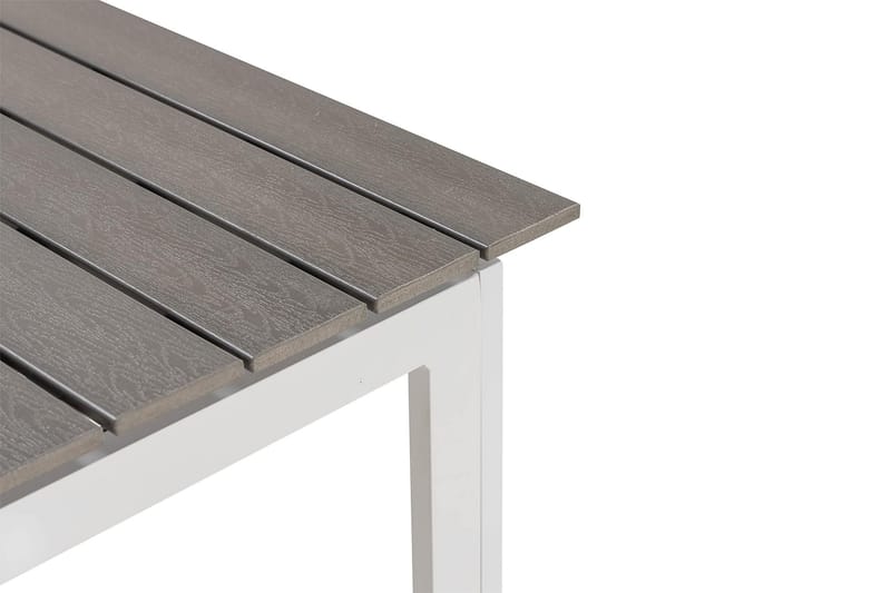 Tunis Forlengningsbart Spisebord 152-200x90 cm - Hvit/Grå - Hagemøbler - Hagebord - Spisebord ute