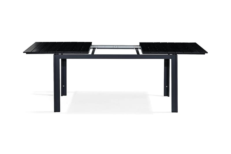 Tunis Forlengningsbart Spisebord 152-210x90 cm - Svart/Svart - Hagemøbler - Hagebord - Spisebord ute