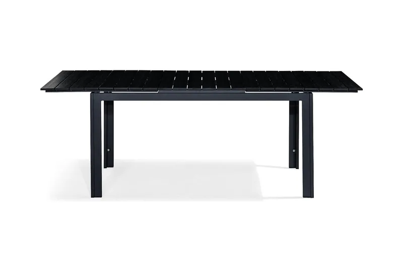 Tunis Forlengningsbart Spisebord 152-210x90 cm - Svart/Svart - Hagemøbler - Hagebord - Spisebord ute