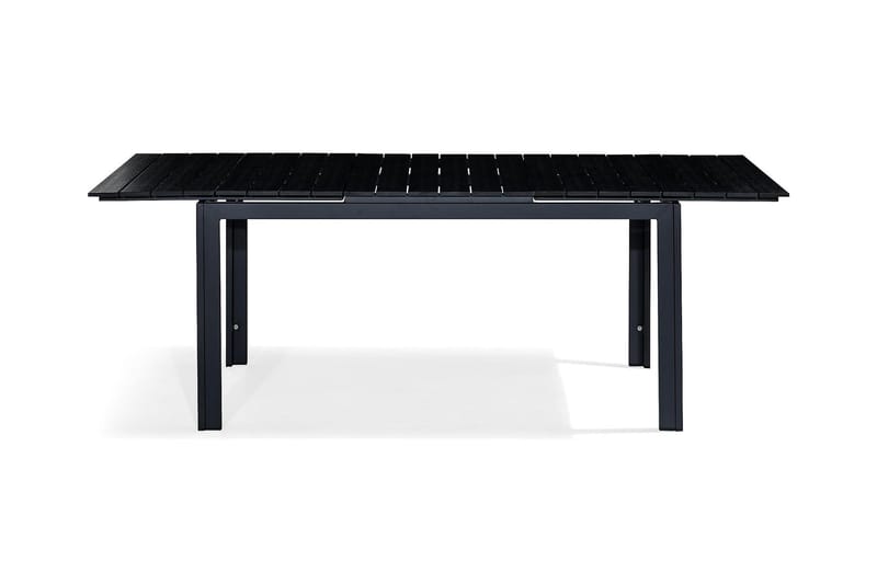 Tunis Forlengningsbart Spisebord 152-210x90 cm - Svart/Svart - Hagemøbler - Hagebord - Spisebord ute