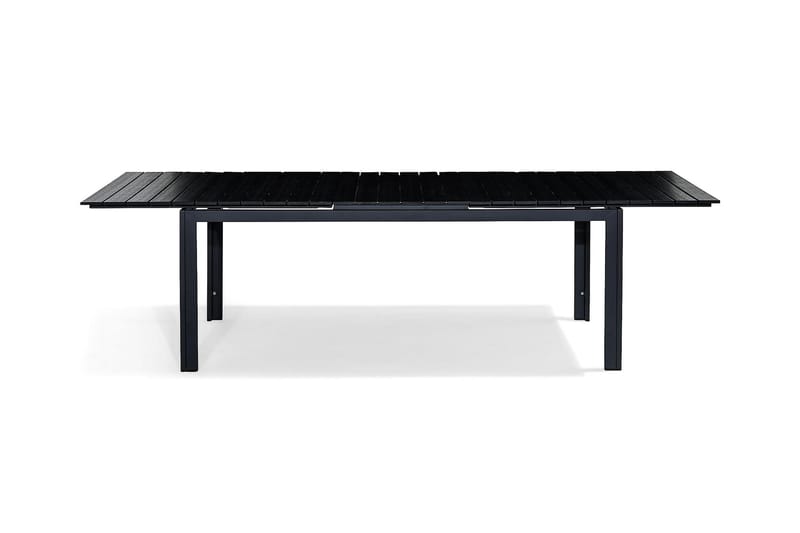 Tunis Forlengningsbart Spisebord 220-280x100 cm - Svart/Svart - Hagemøbler - Hagebord - Spisebord ute
