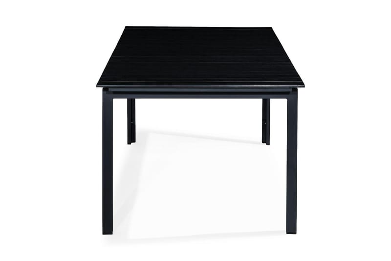 Tunis Forlengningsbart Spisebord 220-280x100 cm - Svart/Svart - Hagemøbler - Hagebord - Spisebord ute