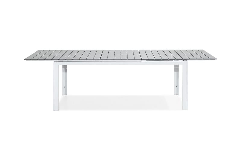 Tunis Forlengningsbart Spisebord 220-280x90 cm - Hvit/Grå - Hagemøbler - Hagebord - Spisebord ute
