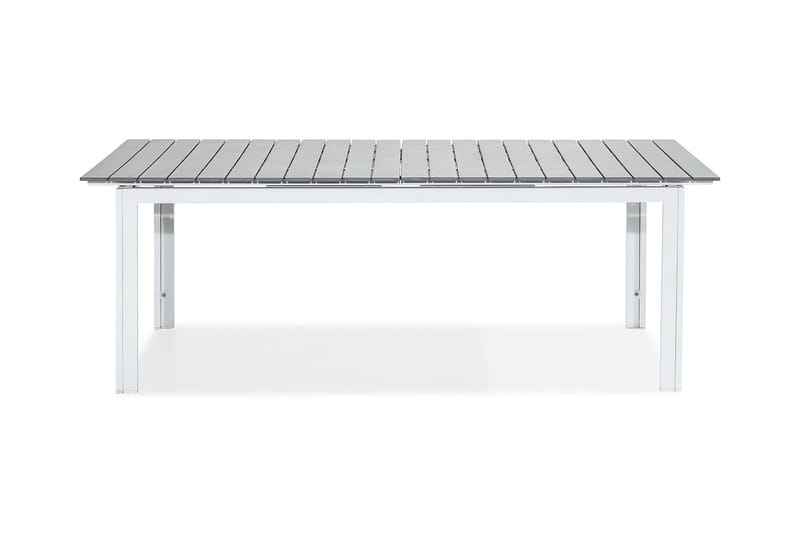 Tunis Forlengningsbart Spisebord 220-280x90 cm - Hvit/Grå - Hagemøbler - Hagebord - Spisebord ute