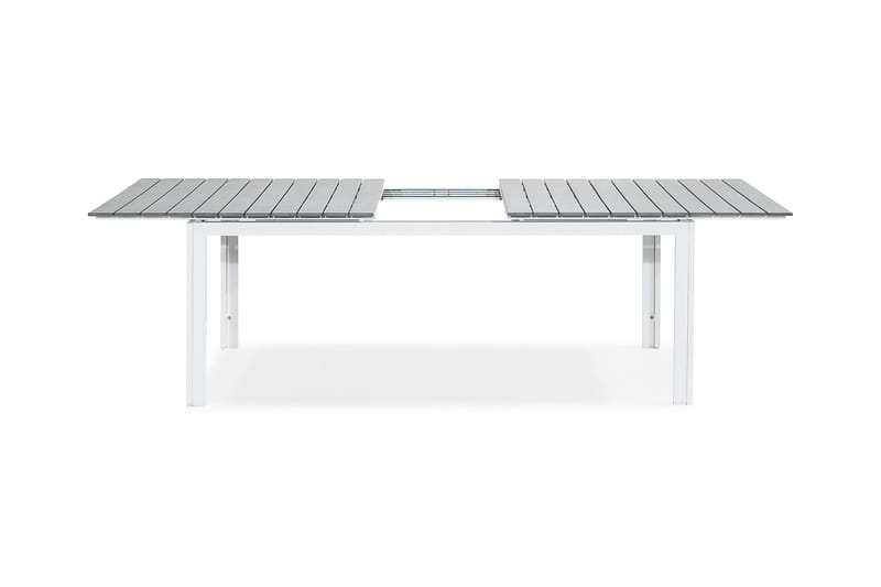 Tunis Forlengningsbart Spisebord 220-280x90 cm - Hvit/Grå - Hagemøbler - Hagebord - Spisebord ute