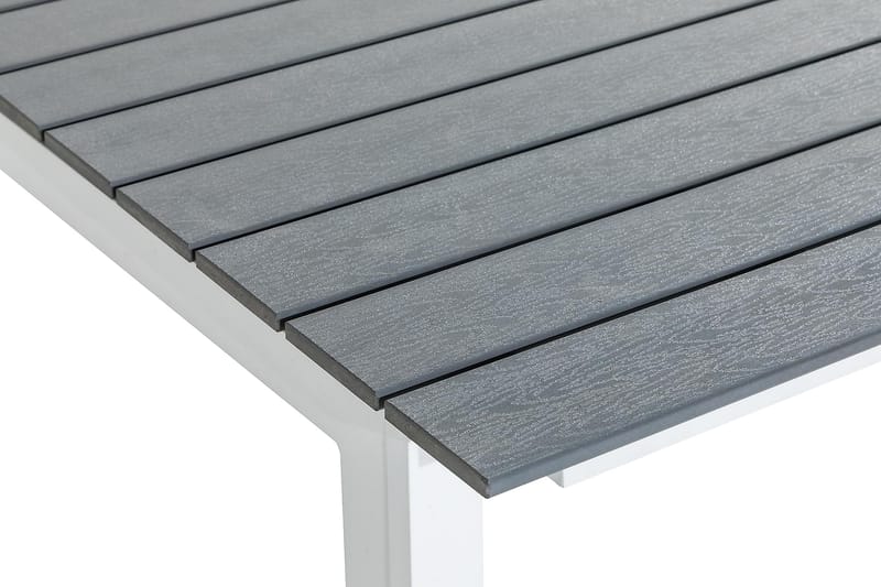 Tunis Forlengningsbart Spisebord 220-280x90 cm - Hvit/Grå - Hagemøbler - Hagebord - Spisebord ute