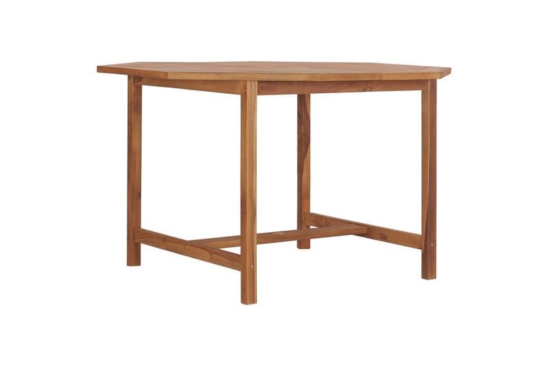Utendørs spisebord 110x110x75 cm heltre teak - Brun - Hagemøbler - Hagebord - Spisebord ute