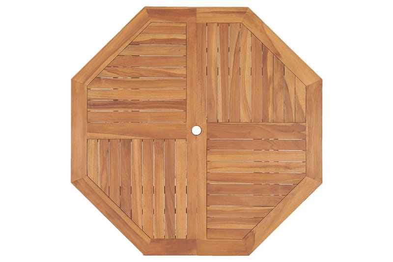 Utendørs spisebord 110x110x75 cm heltre teak - Brun - Hagemøbler - Hagebord - Spisebord ute