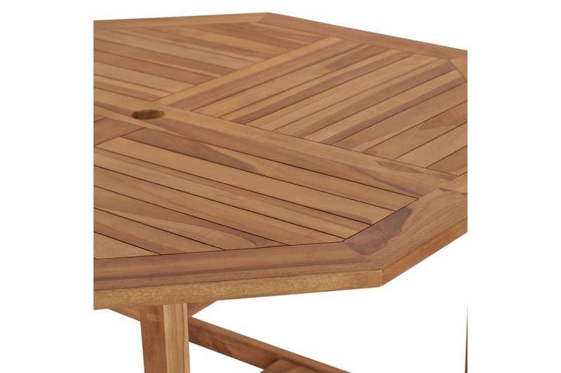 Utendørs spisebord 110x110x75 cm heltre teak - Brun - Hagemøbler - Hagebord - Spisebord ute