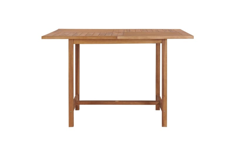 Utendørs spisebord 110x110x75 cm heltre teak - Brun - Spisebord ute