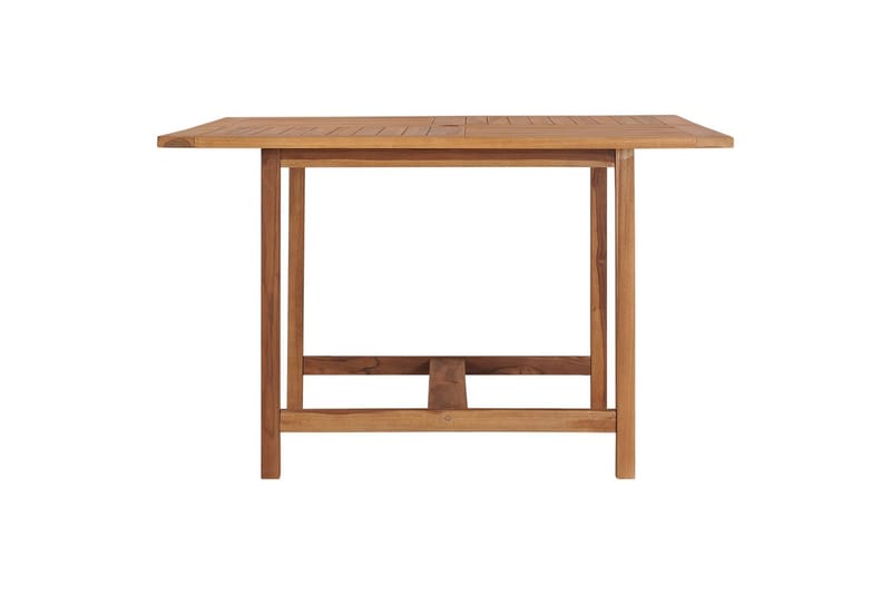 Utendørs spisebord 110x110x75 cm heltre teak - Brun - Hagemøbler - Hagebord - Spisebord ute