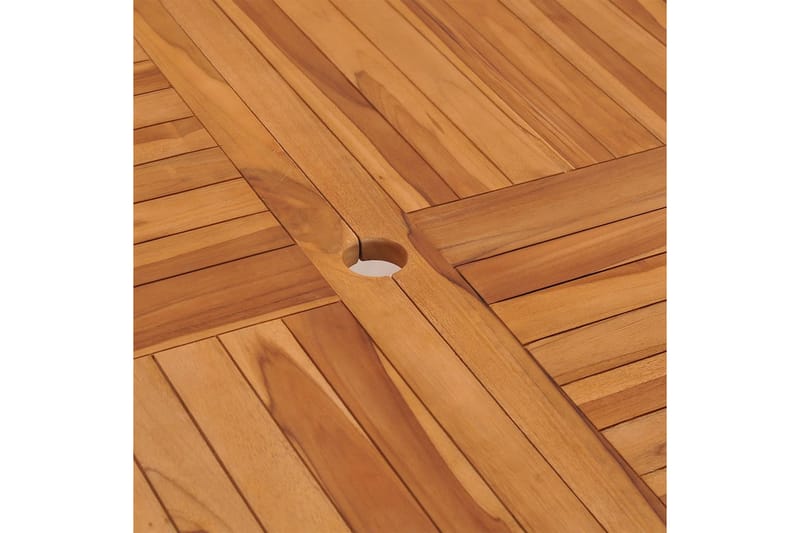 Utendørs spisebord 110x110x75 cm heltre teak - Brun - Hagemøbler - Hagebord - Spisebord ute