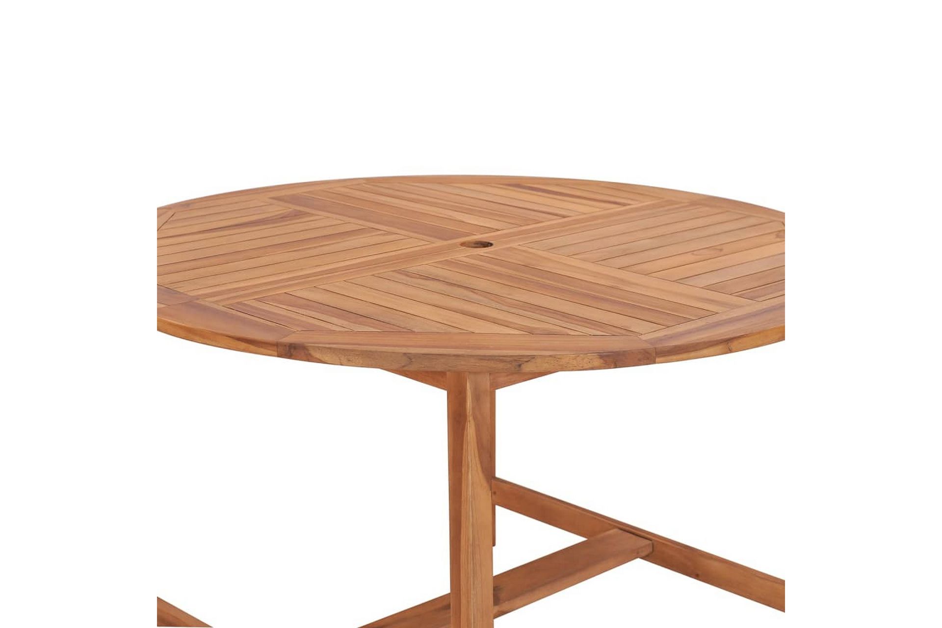 Utendørs spisebord 110x75 cm heltre teak - Brun - Hagemøbler - Hagebord - Spisebord ute