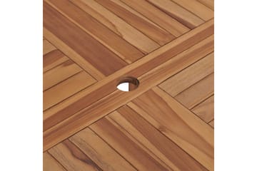 Utendørs spisebord 110x75 cm heltre teak - Brun - Hagemøbler - Hagebord - Spisebord ute