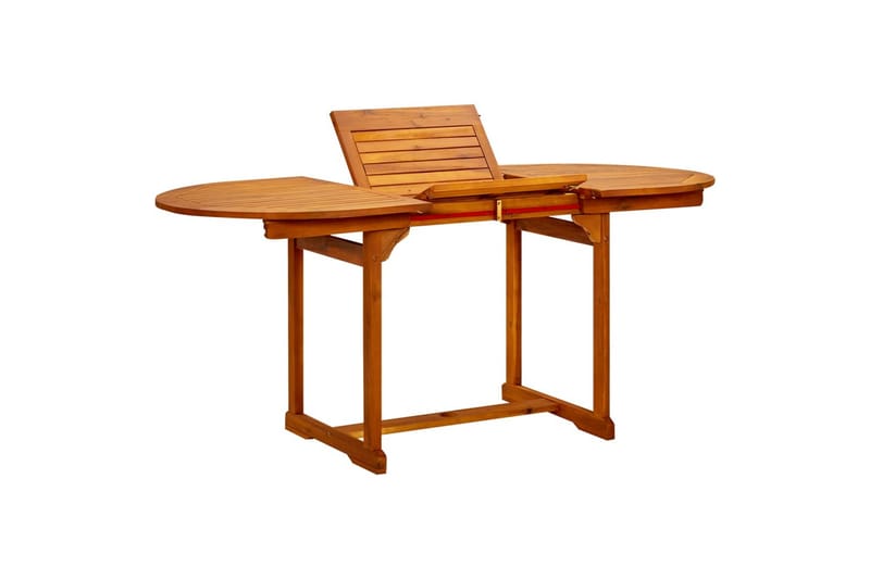 Utendørs spisebord (120-170)x80x75 cm heltre akasie - Brun - Hagemøbler - Hagebord - Spisebord ute