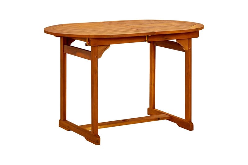 Utendørs spisebord (120-170)x80x75 cm heltre akasie - Brun - Hagemøbler - Hagebord - Spisebord ute