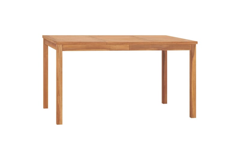 Utendørs spisebord 140x80x77 cm heltre teak - Hagemøbler - Hagebord - Spisebord ute