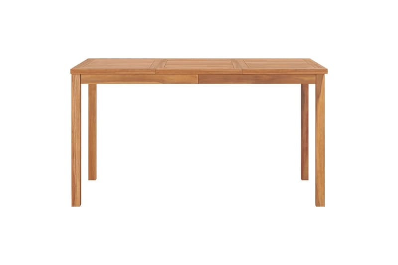 Utendørs spisebord 140x80x77 cm heltre teak - Hagemøbler - Hagebord - Spisebord ute