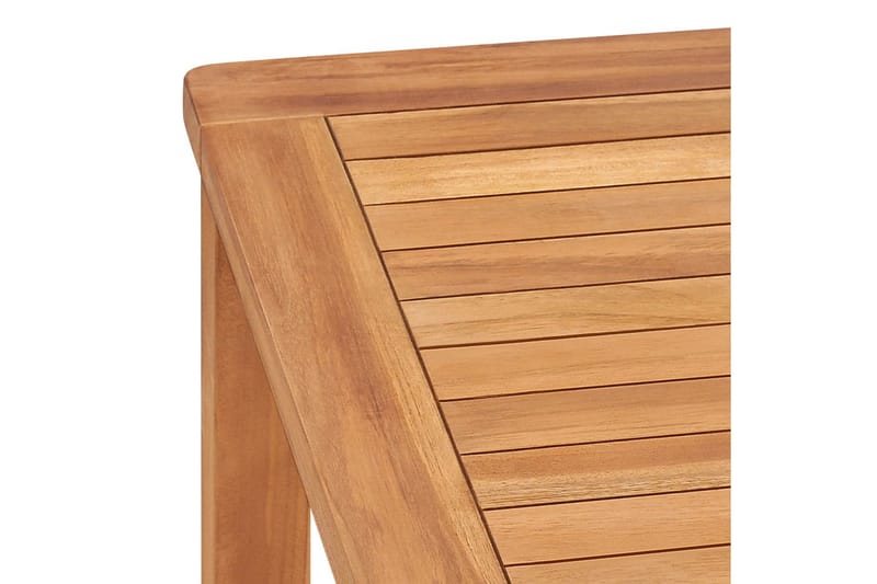 Utendørs spisebord 140x80x77 cm heltre teak - Hagemøbler - Hagebord - Spisebord ute