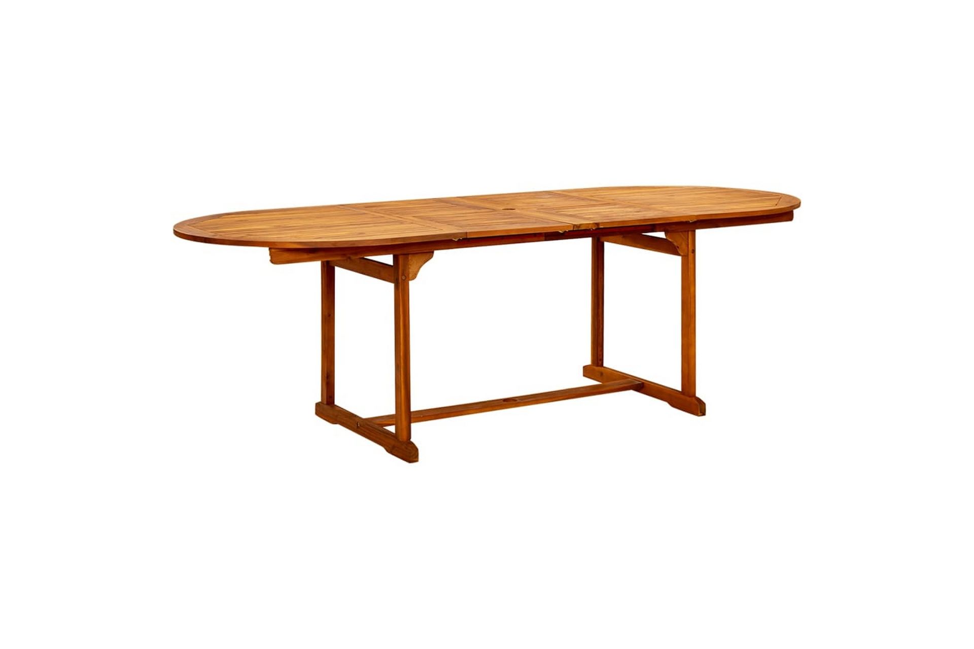 Utendørs spisebord (160-240)x100x75 cm heltre akasie - Brun - Hagemøbler - Hagebord - Spisebord ute