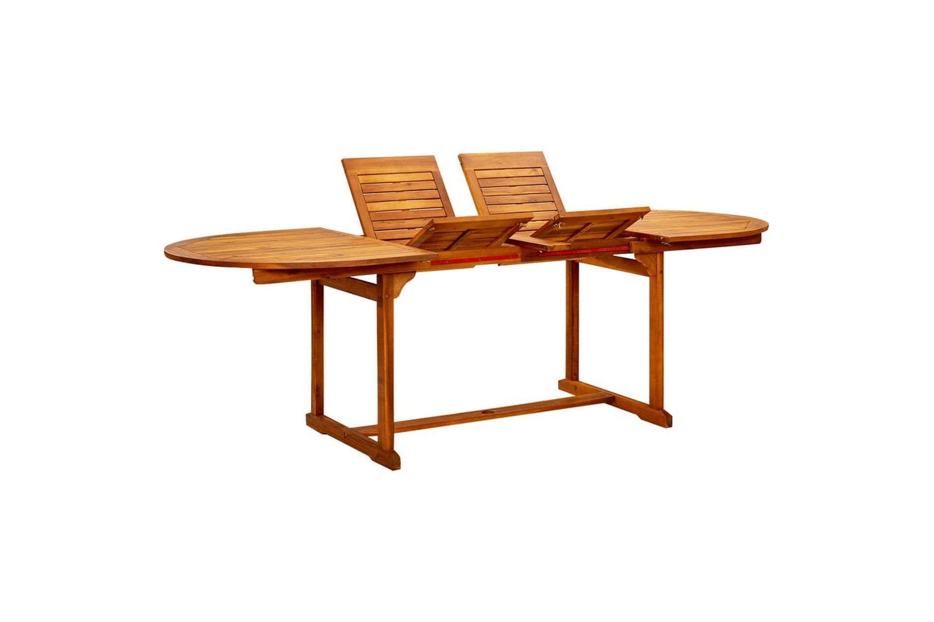 Utendørs spisebord (160-240)x100x75 cm heltre akasie - Brun - Hagemøbler - Hagebord - Spisebord ute