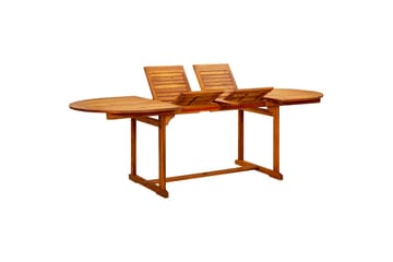 Utendørs spisebord (160-240)x100x75 cm heltre akasie - Brun - Hagemøbler - Hagebord - Spisebord ute