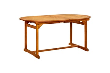 Utendørs spisebord (160-240)x100x75 cm heltre akasie - Brun - Hagemøbler - Hagebord - Spisebord ute