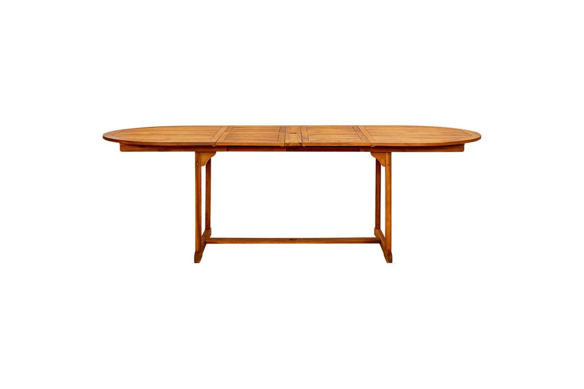 Utendørs spisebord (160-240)x100x75 cm heltre akasie - Brun - Hagemøbler - Hagebord - Spisebord ute