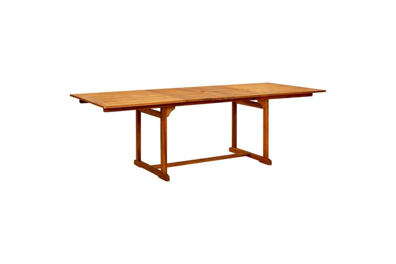 Utendørs spisebord (160-240)x100x75 cm heltre akasie - Brun - Hagemøbler - Hagebord - Spisebord ute