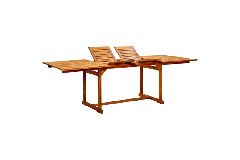 Utendørs spisebord (160-240)x100x75 cm heltre akasie - Brun - Hagemøbler - Hagebord - Spisebord ute