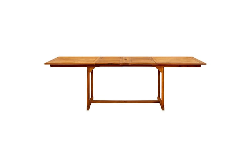 Utendørs spisebord (160-240)x100x75 cm heltre akasie - Brun - Hagemøbler - Hagebord - Spisebord ute
