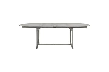 Utendørs spisebord (160-240)x100x75 cm heltre akasie - Grå - Hagemøbler - Hagebord - Spisebord ute