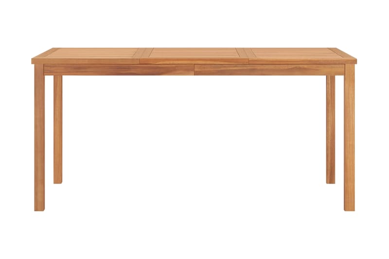 Utendørs spisebord 160x80x77 cm heltre teak - Hagemøbler - Hagebord - Spisebord ute