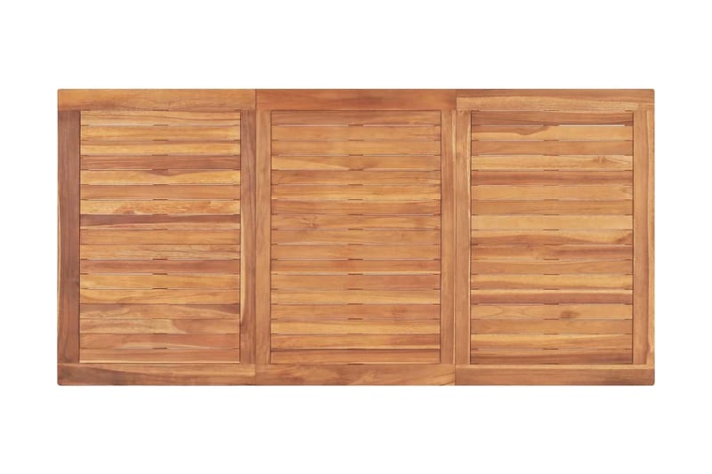 Utendørs spisebord 160x80x77 cm heltre teak - Hagemøbler - Hagebord - Spisebord ute