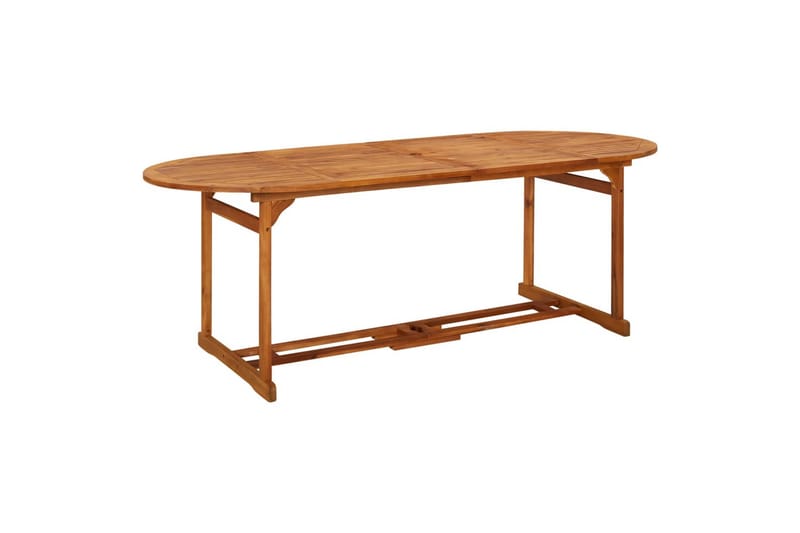 Utendørs spisebord 220x90x75 cm heltre akasie - Brun - Hagemøbler - Hagebord - Spisebord ute