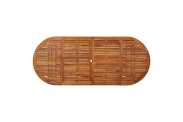 Utendørs spisebord 220x90x75 cm heltre akasie - Brun - Hagemøbler - Hagebord - Spisebord ute