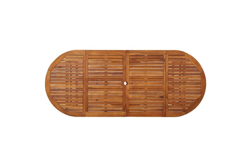Utendørs spisebord 220x90x75 cm heltre akasie - Brun - Hagemøbler - Hagebord - Spisebord ute