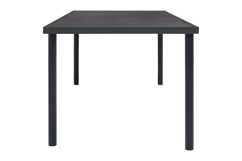 Utendørs spisebord antrasitt 190x90x74 cm stål - Antrasittgrå - Hagemøbler - Hagebord - Spisebord ute