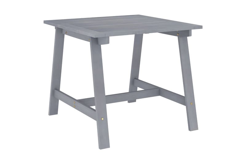 Utendørs spisebord grå 88x88x74 cm heltre akasie - Grå - Hagemøbler - Hagebord - Spisebord ute