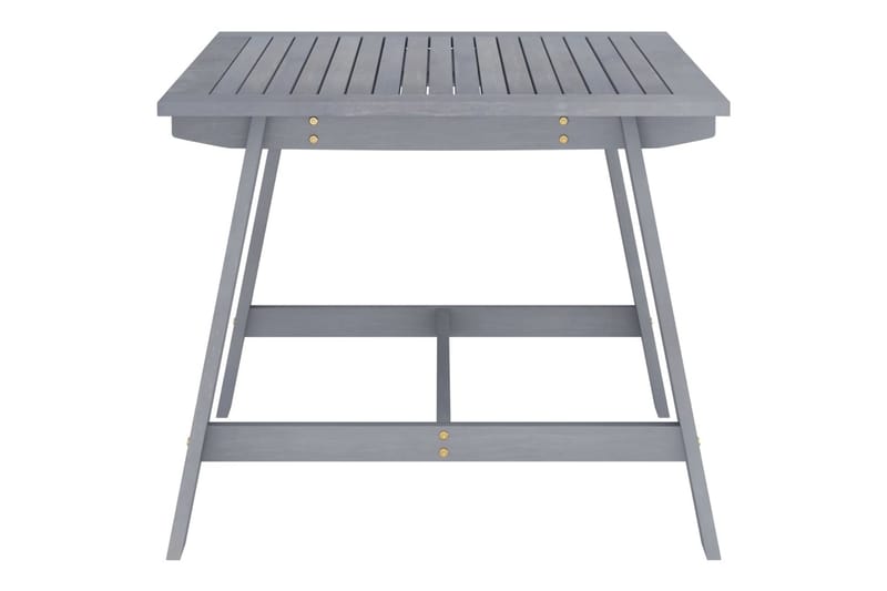 Utendørs spisebord grå 88x88x74 cm heltre akasie - Grå - Spisebord ute