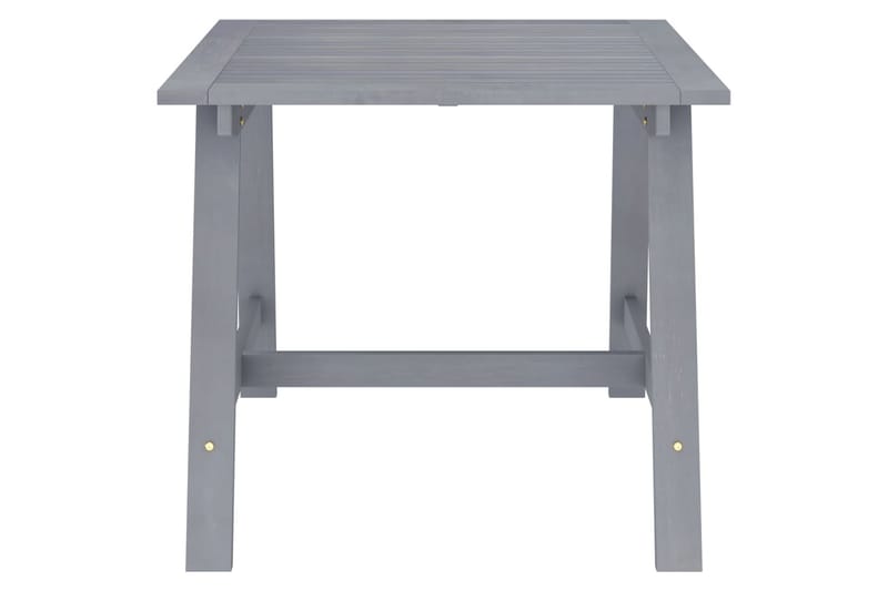 Utendørs spisebord grå 88x88x74 cm heltre akasie - Grå - Hagemøbler - Hagebord - Spisebord ute