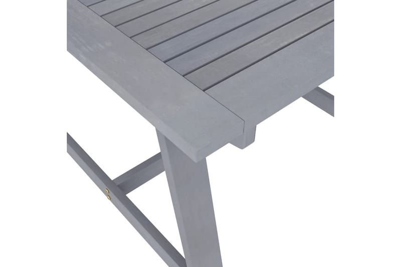 Utendørs spisebord grå 88x88x74 cm heltre akasie - Grå - Hagemøbler - Hagebord - Spisebord ute