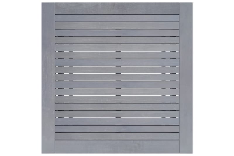 Utendørs spisebord grå 88x88x74 cm heltre akasie - Grå - Hagemøbler - Hagebord - Spisebord ute
