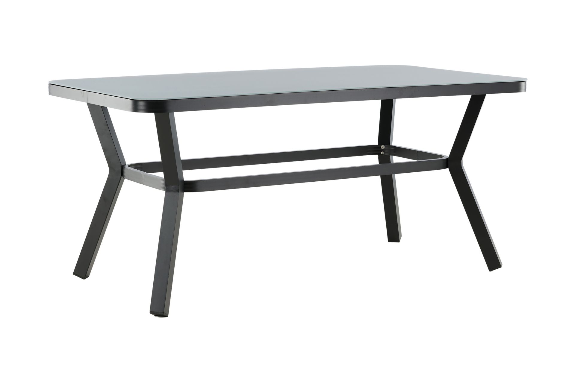 Virya Spisebord 160 cm - Svart/Grå - Hagemøbler - Hagebord - Spisebord ute