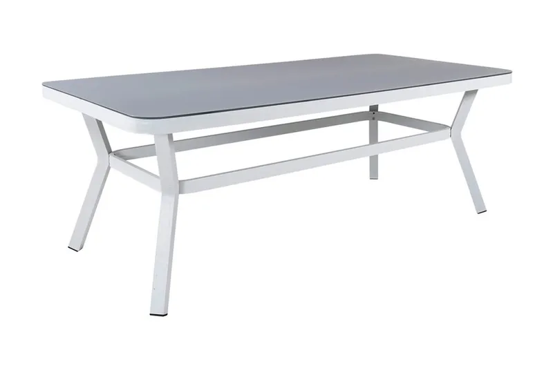 Virya Spisebord 200 cm, Hvit/Grå