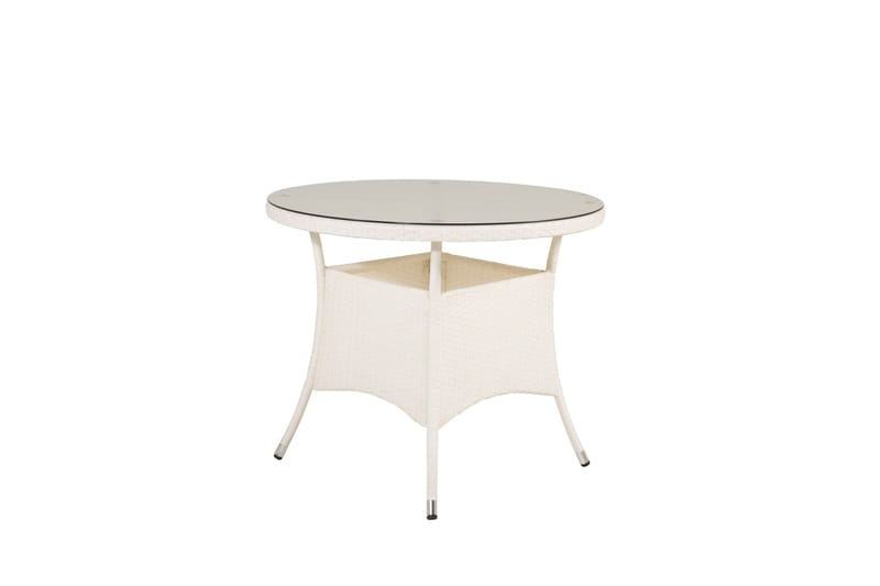 Volta Spisebord 90 Rundt - Hvit - Hagemøbler - Hagebord - Spisebord ute